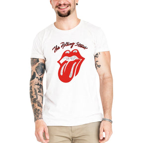 Camiseta Masculina The Rolling Stones - Clube Rock - P-MASC-087-BC - P - Branca -