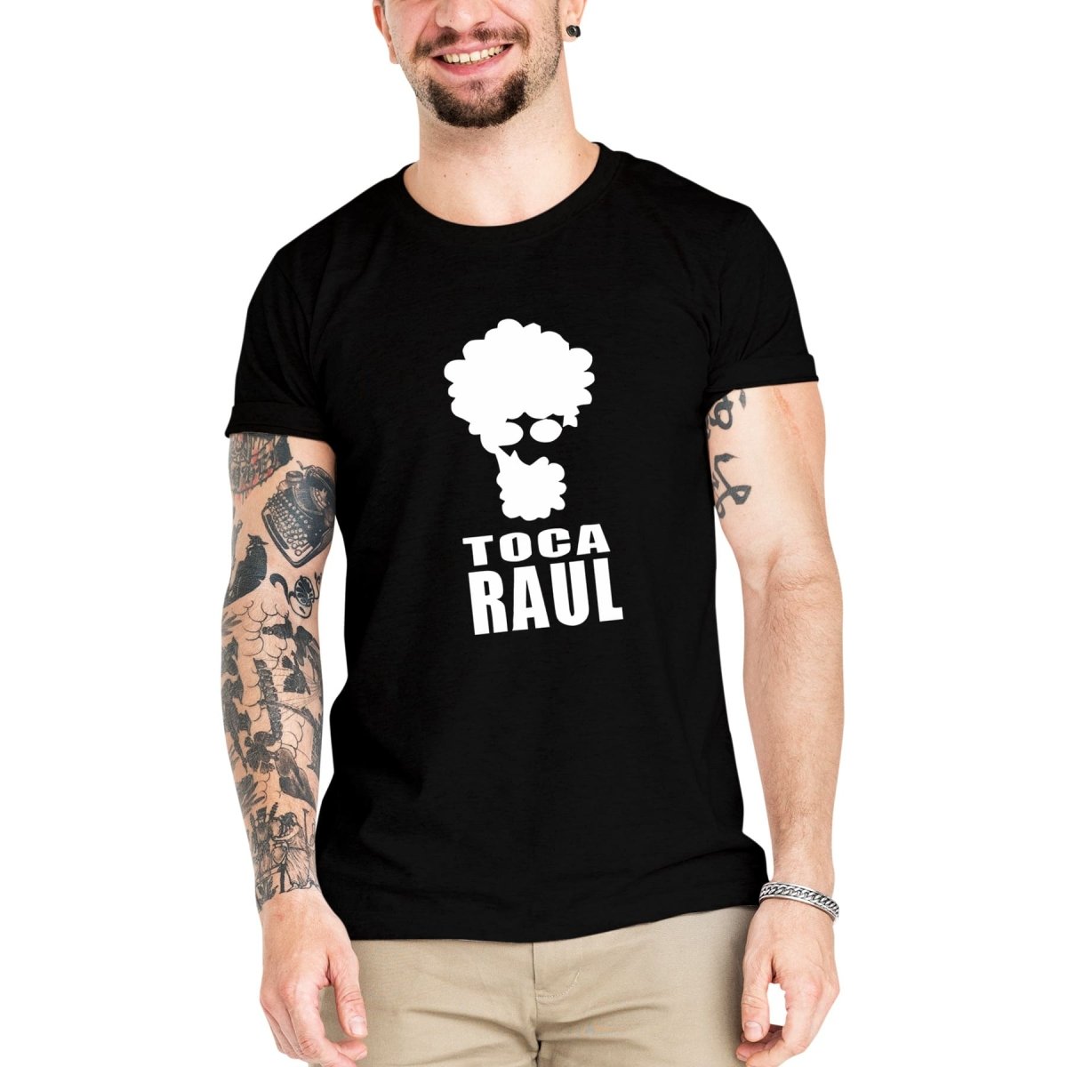 Camiseta Masculina Toca Raul - Clube Rock - P-MASC-089-BC - P - Branca -