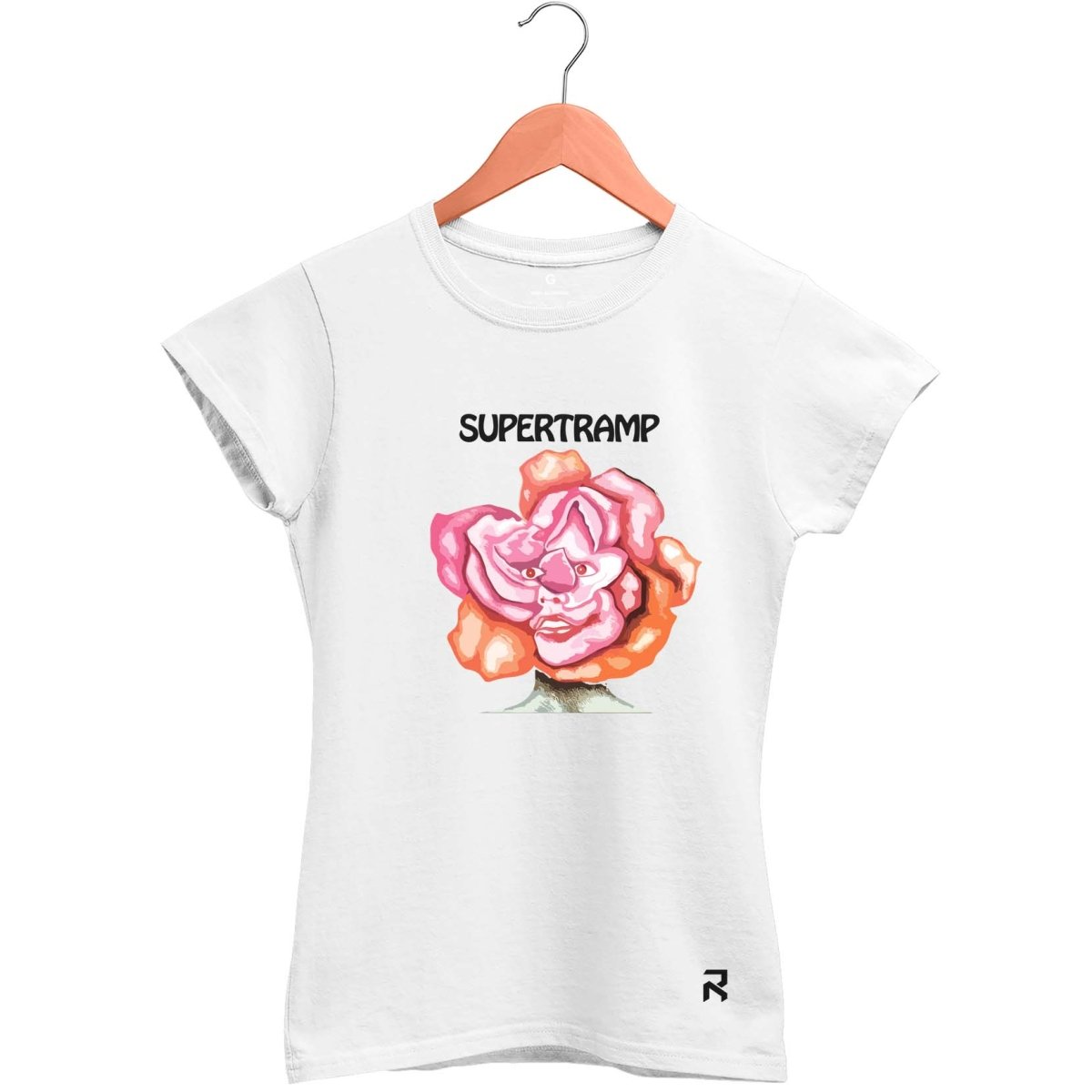 Camiseta Baby Look Feminina Supertramp - Clube Rock - P - Branca -