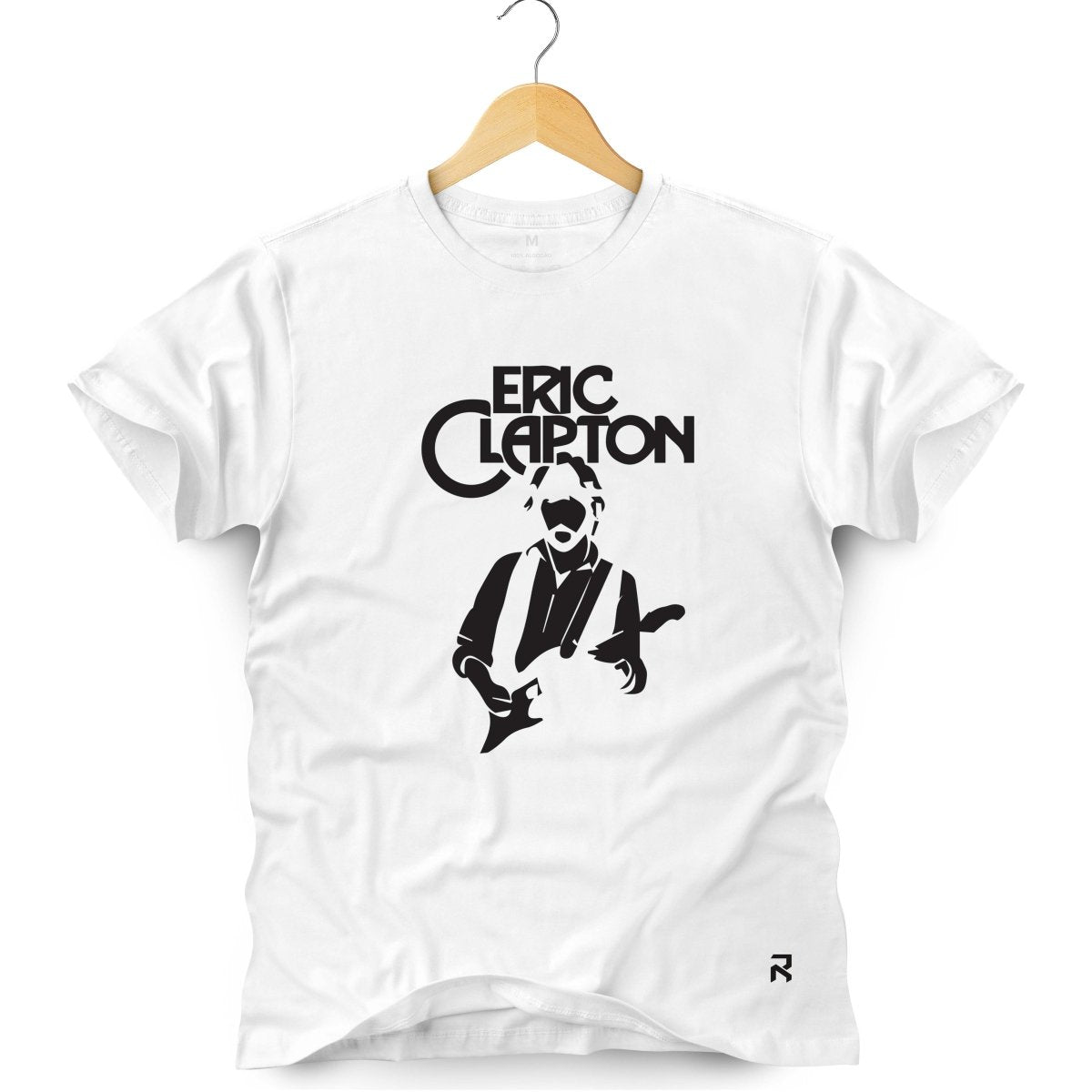 Camiseta Masculina Eric Clapton - Clube Rock - P - Branca -