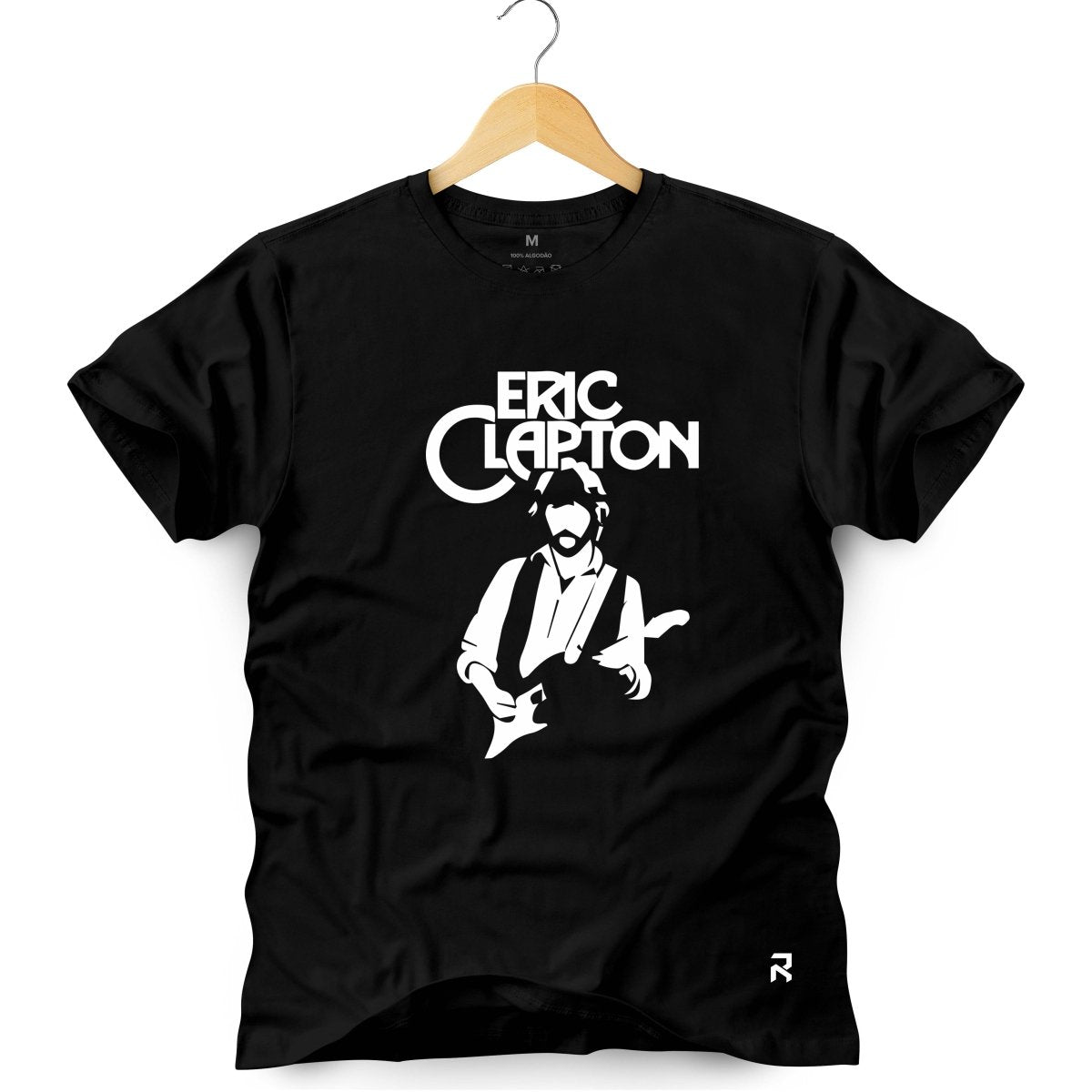 Camiseta Masculina Eric Clapton - Clube Rock - P - Preta -