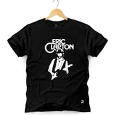 Camiseta Masculina Eric Clapton - Clube Rock - P - Preta -