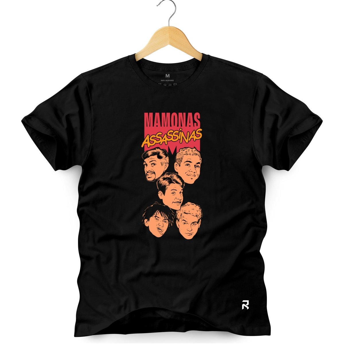 Camiseta Masculina Mamonas Assassinas Banda - Clube Rock - P-MASC-050-PT - P - Preta -