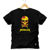 Camiseta Masculina Caveira Metallica - Clube Rock - P-MASC-015-PT - P - Preta -