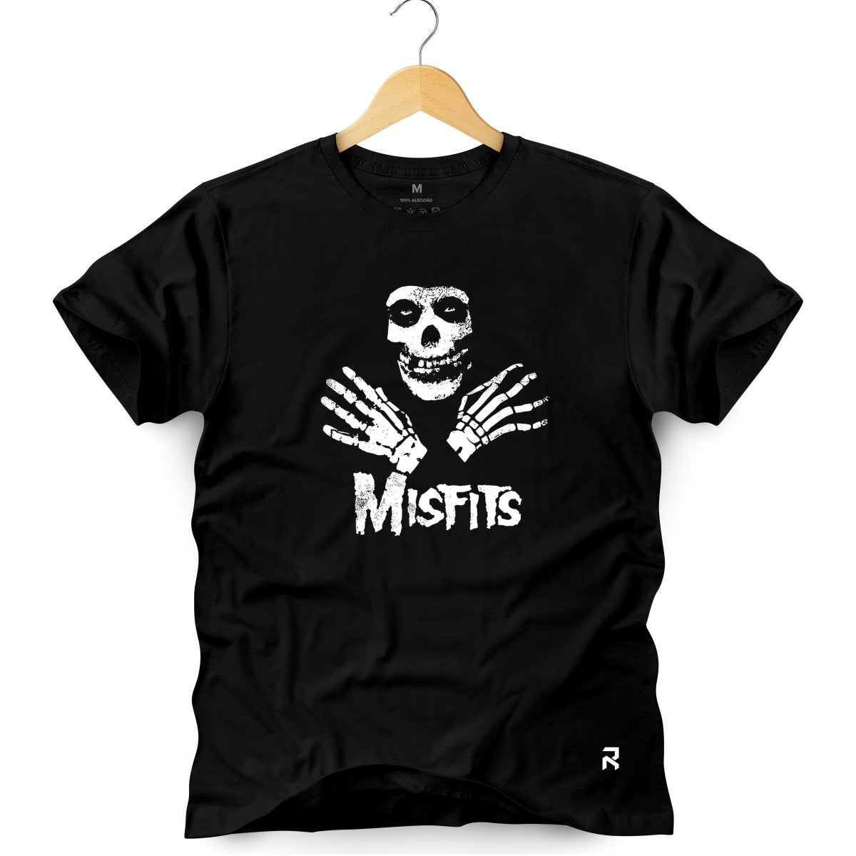 Camiseta Masculina Misfits - Clube Rock - P-MASC-059-PT - P - Preta -