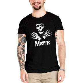 Camiseta Masculina Misfits - Clube Rock - P-MASC-059-PT - P - Preta -