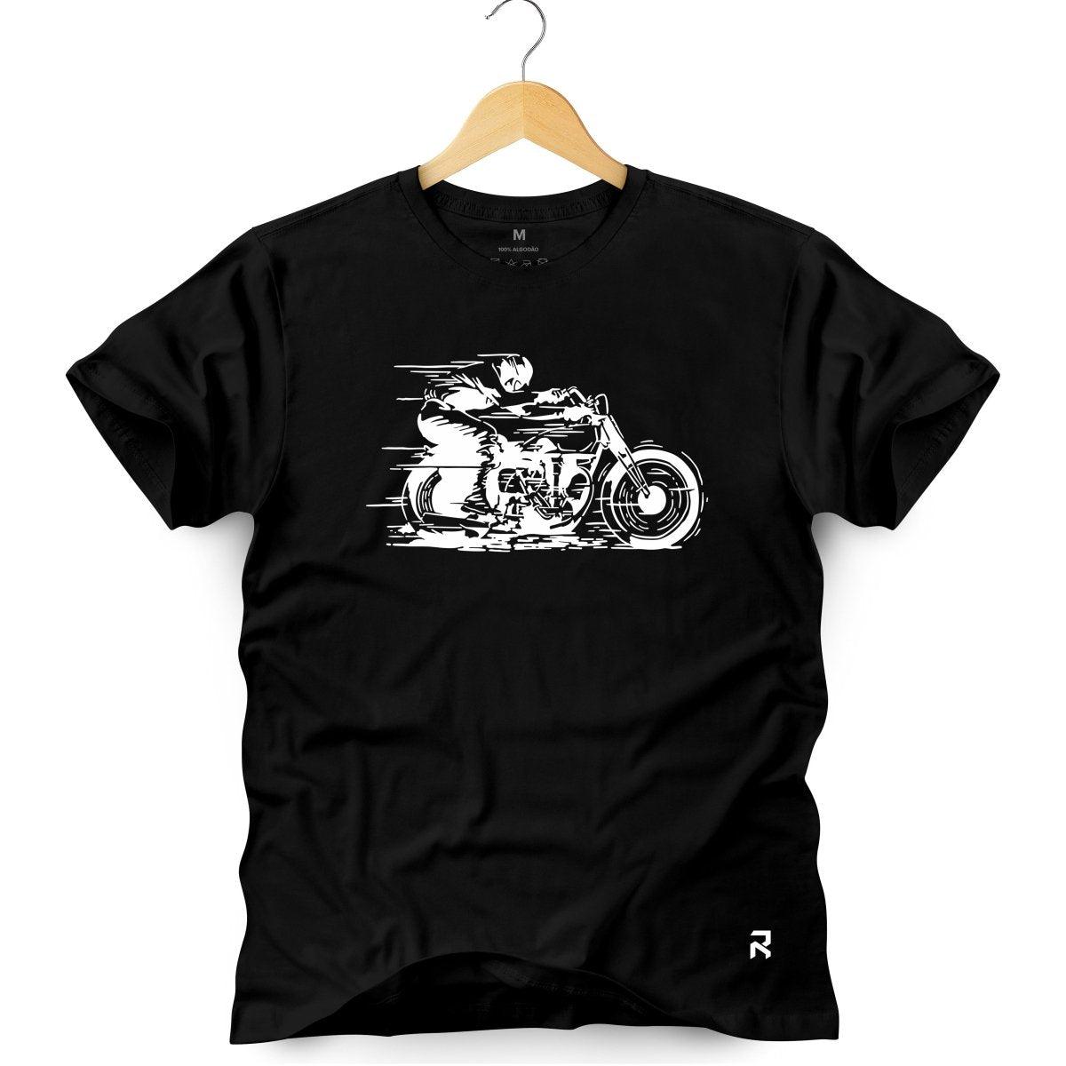 Camiseta Masculina Moto Veloz Harley - Clube Rock - P-MASC-061-PT - P - Preta -