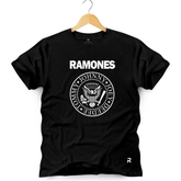 Camiseta Masculina Ramones - Clube Rock - P-MASC-069-PT - P - Preta -