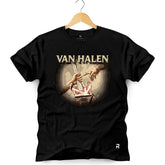 Camiseta Masculina Van Halen - Clube Rock - P - Preta -